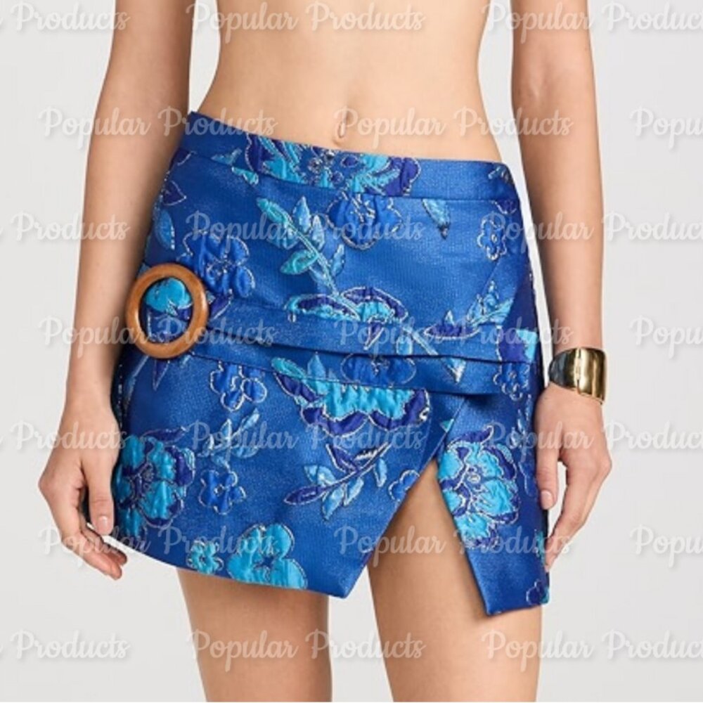 Arianne Elmy | Mod Mini Skirt, Monochrome Blue